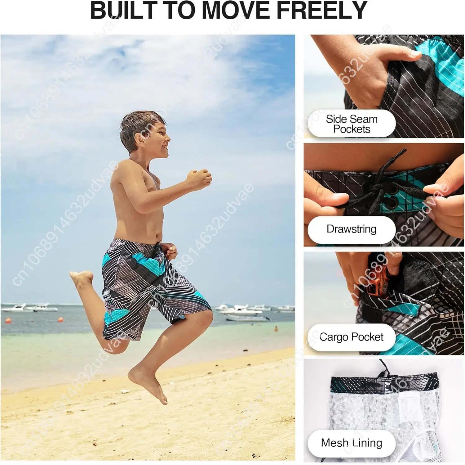 Calções de banho de praia Kanu - Swim Trunk Quick Dry avaliação e preço